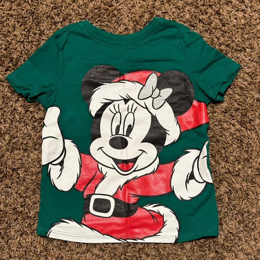 Green girl's blouse size four years old Disney brand by Minnie Mouse